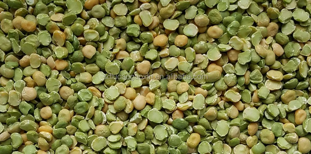 Dry way splitting chick pigeon green pea peeling machine