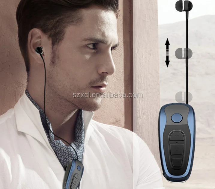 Q7 Lavalier Business Headphone Clip Wireless Earphones Collar Earbuds Sport Headset With High Quality