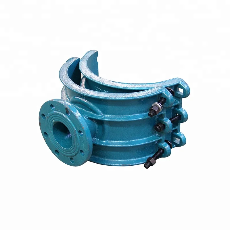 JC hot sale water pipeline flanged saddle clamps for PVC pipe coupling