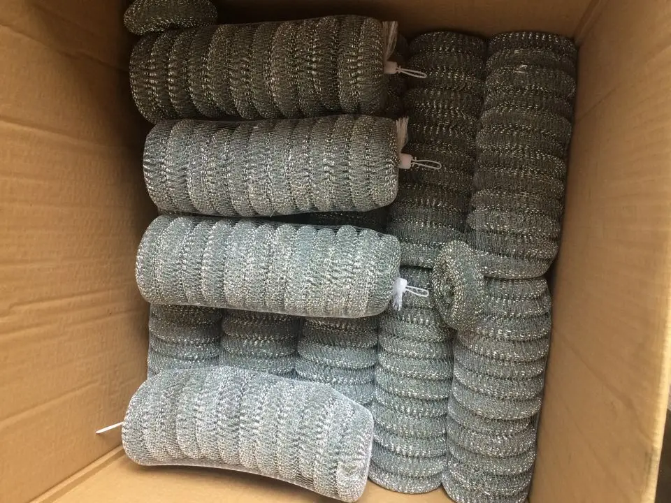 steel scourer sponge wool,pot mesh scourer making machine from 0086-18315708563