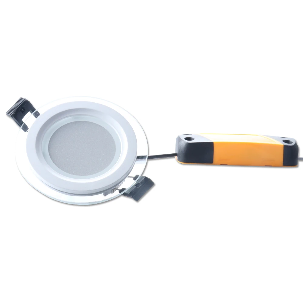 12W RGBW Round LED Panel Light Intelligent Bluetooth APP Glass Panel Light RGB