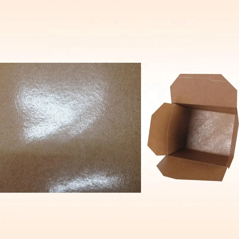 
One side PE coated paper 300gsm brown kraft paper+18gsm film for making chicken box/ fast food packaging box/white noodle boxes 