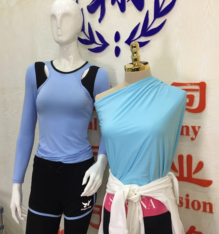 Polyester  Microfiber Weft Spandex Fabric For Underwear sports suit dress wear  athletic wear yoga  elasticity soft