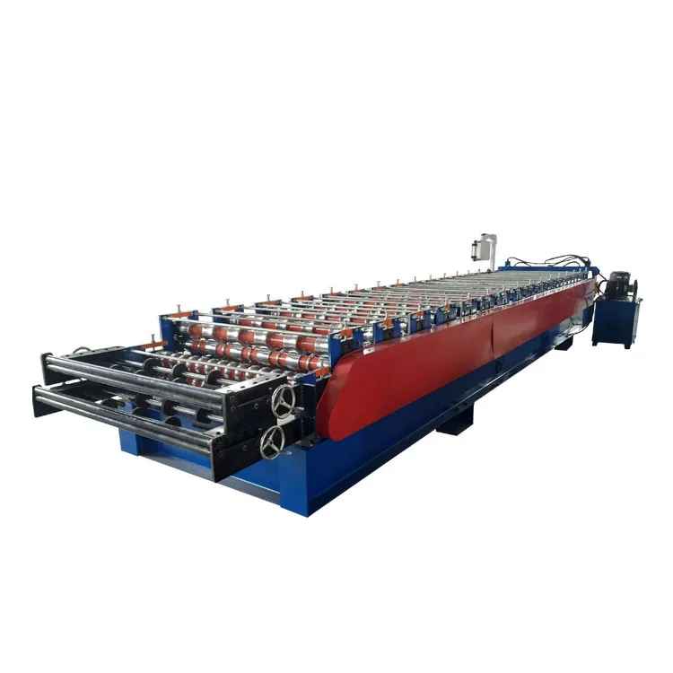 double layered trapezoid wall panel roll forming machine