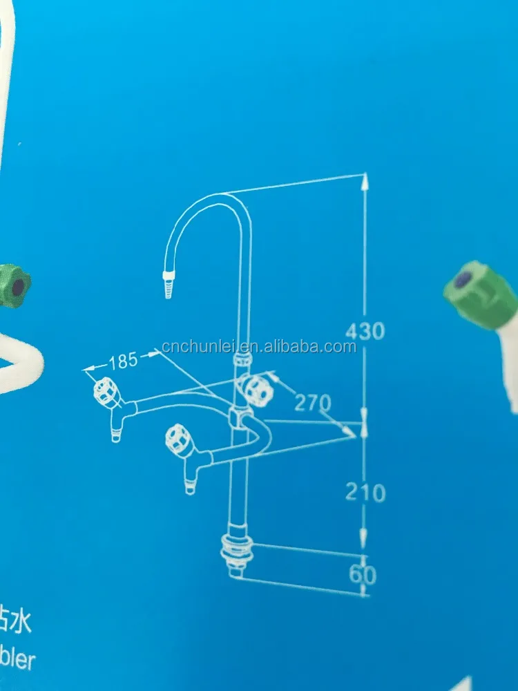 Three copper gray water tap