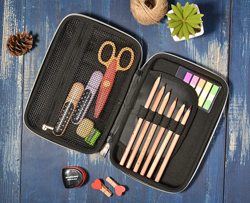 2019 New styles promotional pencil case   marvel  EVA  black pencil pouch for kids