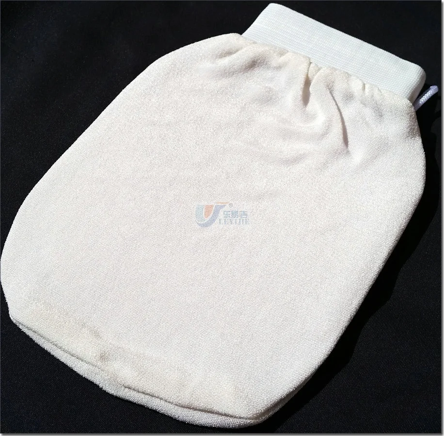 Personalized Glove Manufacture Bath Sponge Exfoliating Magic Peeling Glove Hammam Bath Scrubbing Scrub Mitt Gloves Custom Logo