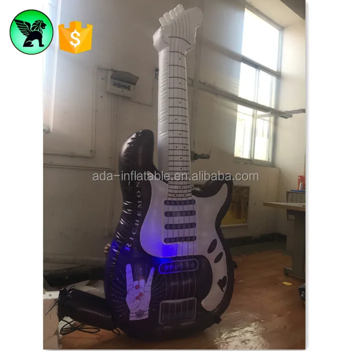 Replica Inflatable Customized 2m Lighting Guitar Inflatable Model For Advertising A2422