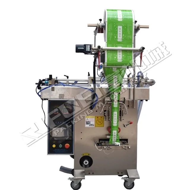Automatic VFFS milk water juice bag sachet pouch packing machine price Oil sauce filling and sealing machine