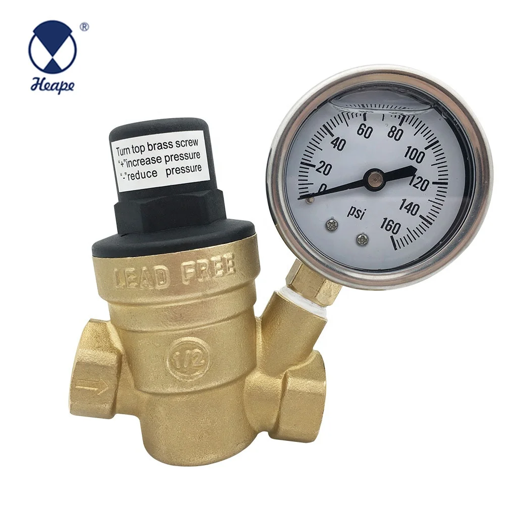 HEAPE 1/2' NPT Lead Free Water Pressure Reducing Valve