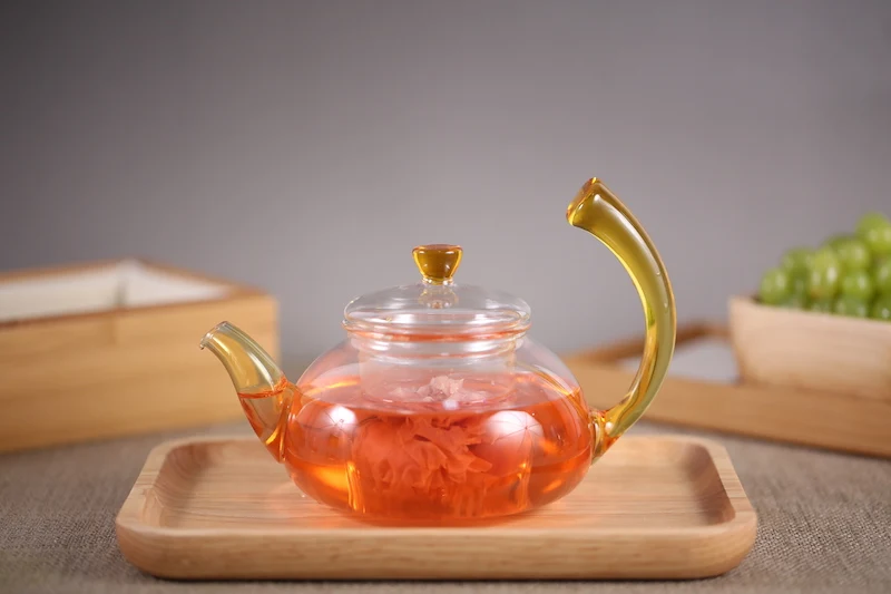 
650ml Heat Resistant Borosilicate Glass Teapot 