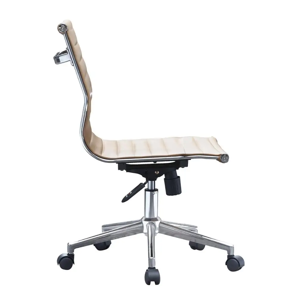 modern office chair office armless comfortable soft leather elegant high end office chair