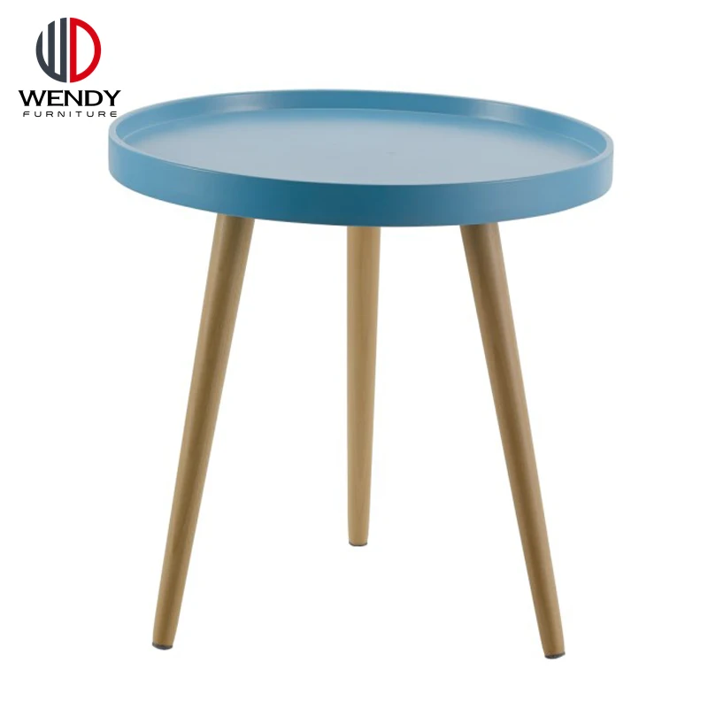 Leisure Simple Style Round PP Plastic Side Table Coffee Table For Kid