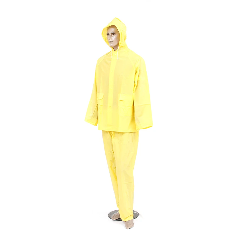 exo-friendly pvc raincoat suit with logo