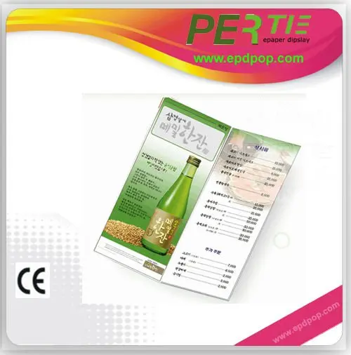 
restaurant table advertising for innovative epaper menu display digital paper for indoor 
