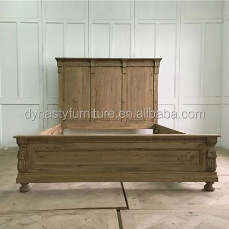 french style wooden furniture/reclaimed wood beds