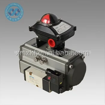 Double/Single Acting Pneumatic Rotation Valve Actuator with Small Quick Respones Solenoid Valve
