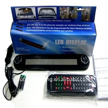 
12v LED car window message moving scrolling sign 