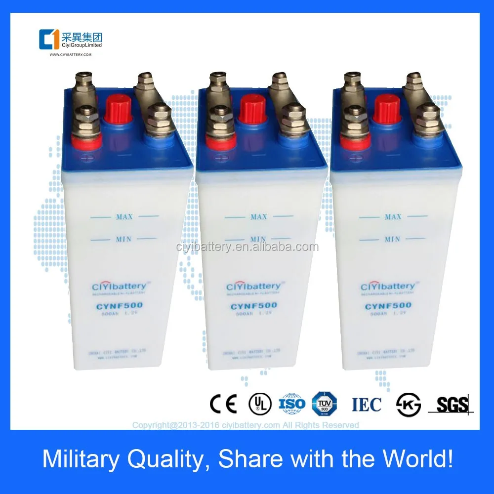 
Super Quality NICD Battery NI-CD Battery Nickel Cadmium Battery 1.2V 500AH 