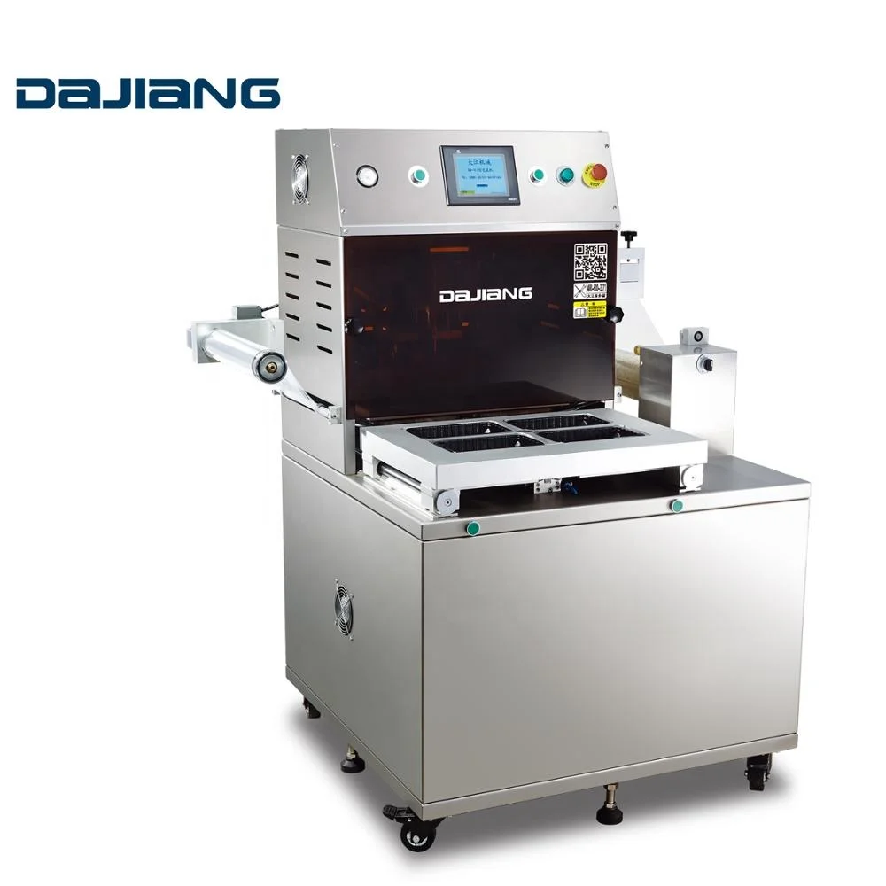 
DAJIANG High Quality Modified atmosphere packing machine Automatic Food tray Vacuum Nitrogen Flushing Tray Sealing machine 