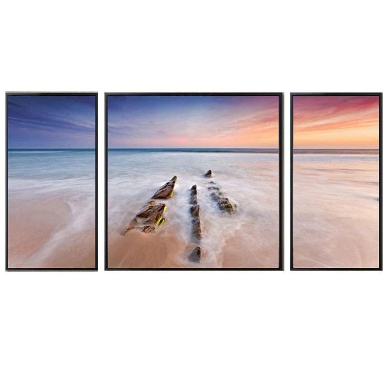 Черная цветная прозрачная пластиковая Настенная картина с рамкой