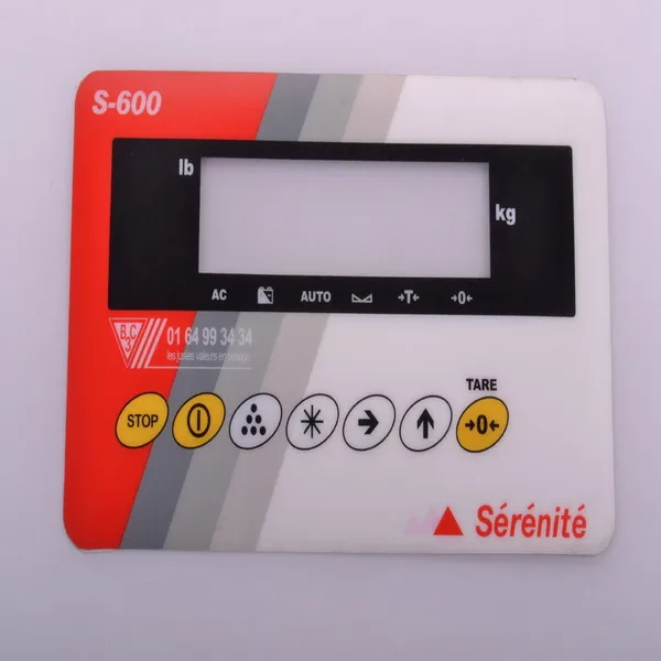 
Custom printing lexan label graphic overlay with 3M adhesive 