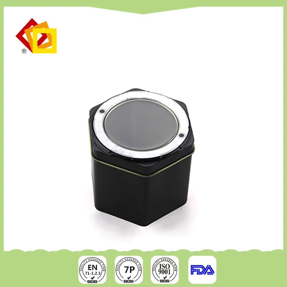 
Hot sale & high quality metal Hexagonal tin box Cheap Wholesale Custom Fashion Luxury 