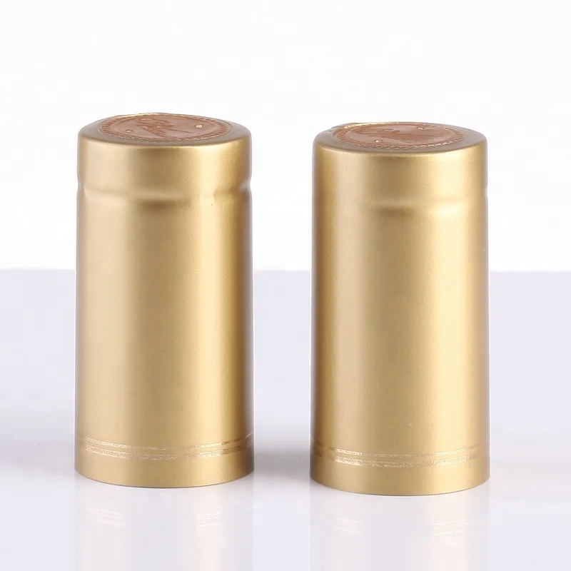 Gold custom printed wrap PVC heat shrink sleeve