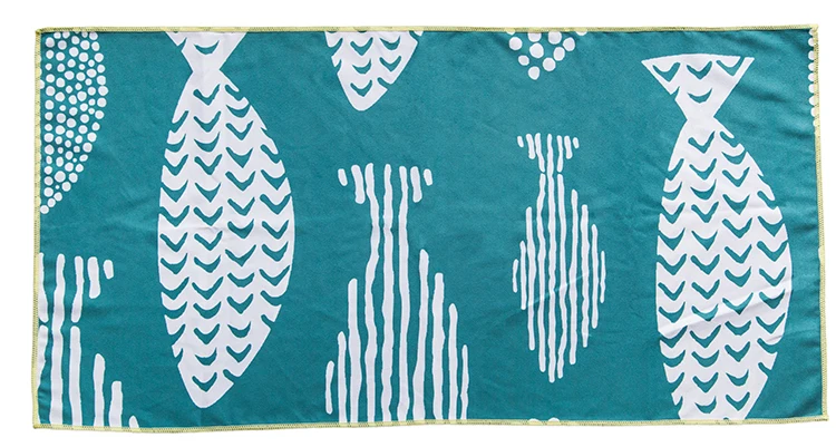 2019 new product Custom printed microfiber sports beach towel