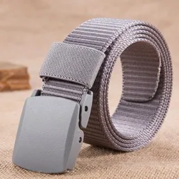 New design fashion youth fabric belt black casual sport men and women belt