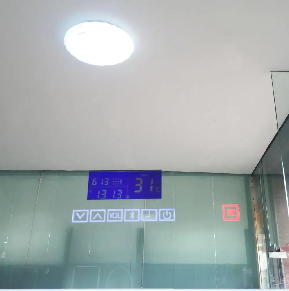 Antifog Mirror On Off touch switch with blue tooth speaker function