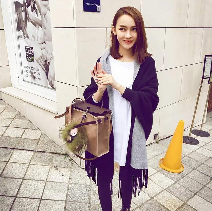 Оптовая продажа, китайский вязаный крючком шарф-пончо из пашмины разных цветов с рукавами