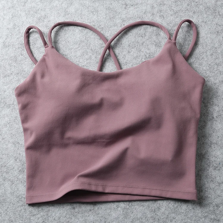 Sanzhi New Custom Logo Workout Training Sports Bra Workout Fitness Yoga Bra Top