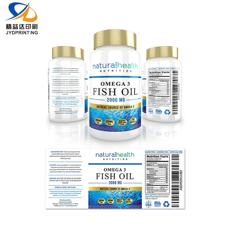 Custom Medicine Bottle Label Manufacture Pill Bottle Medicine Label Maker Hot Selling Medicine Bottle Label