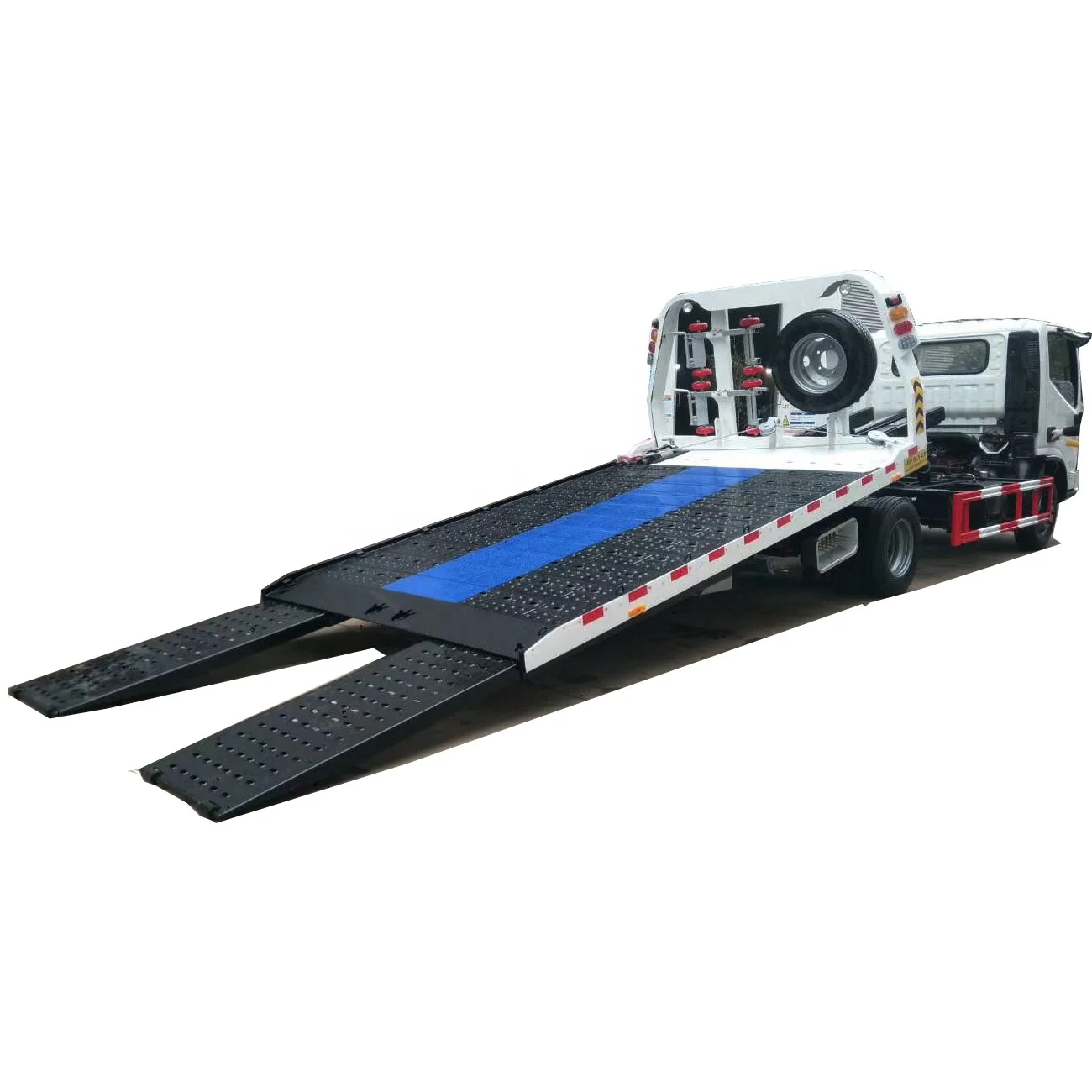 
flatbed 3T 4T 5T towed truck coupling two cars slide tray recovery wrecker for sale 