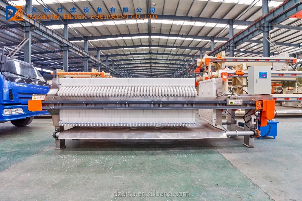 Automatic pp chamber membrane filter press machine for chemical industry