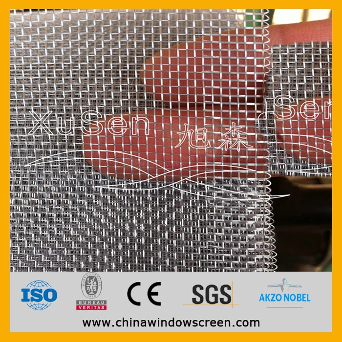 Алюминиевый flyscreen, алюминия безопасности скрининг, противопожарные алюминиевые сито