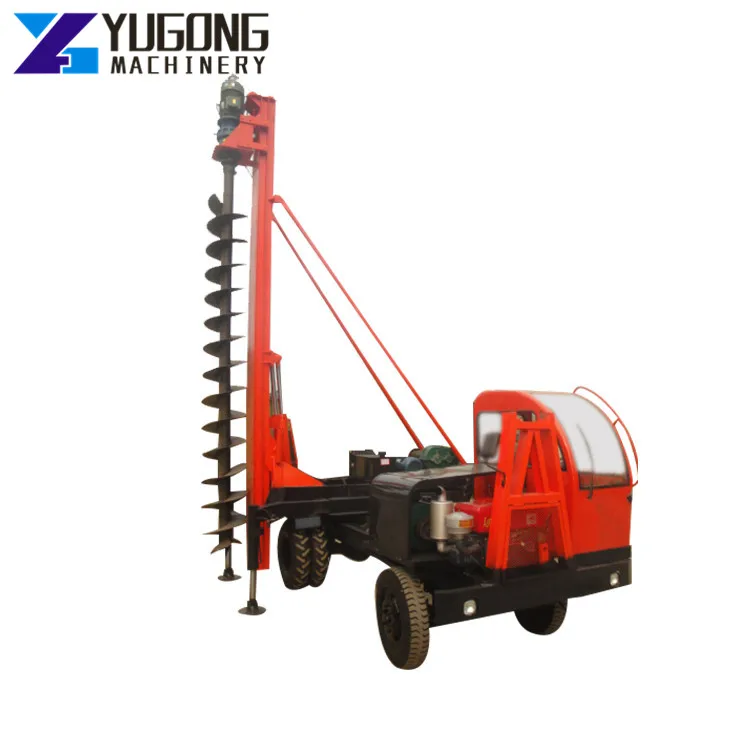 Hammer Pile Driver Long Screw Pole Drilling Machine