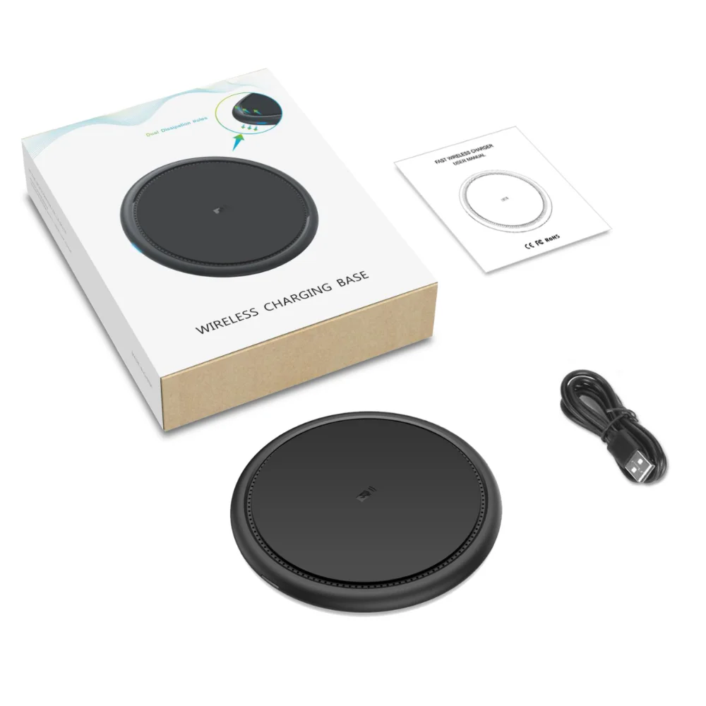 Быстрое зарядное устройство мини-беспроводная зарядка площадку ци беспроводное зарядное устройство для Iphone X 8 плюс