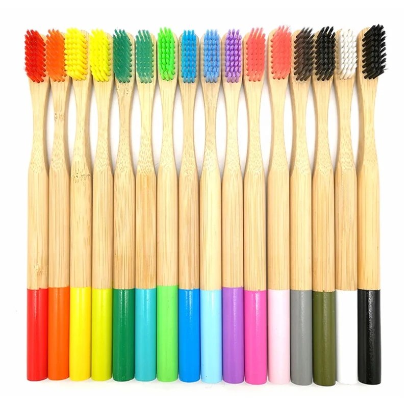 BT9 Bambo Toothbrush BPA Free 100% Biodegradable OEM Manufacturer Private Label Logo Organic Eco Custom Charcoal