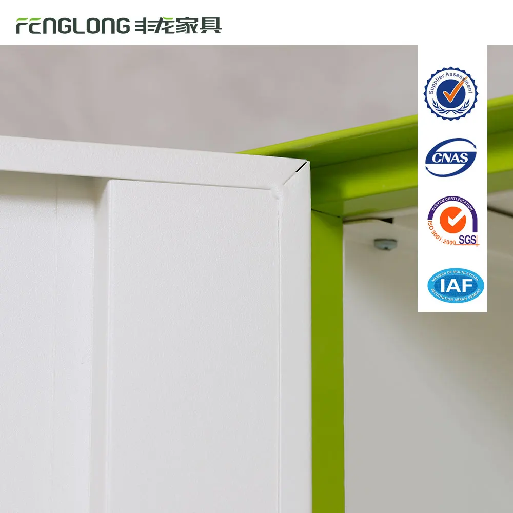 Small 2 door KD steel 2 racks book file lock cabinet