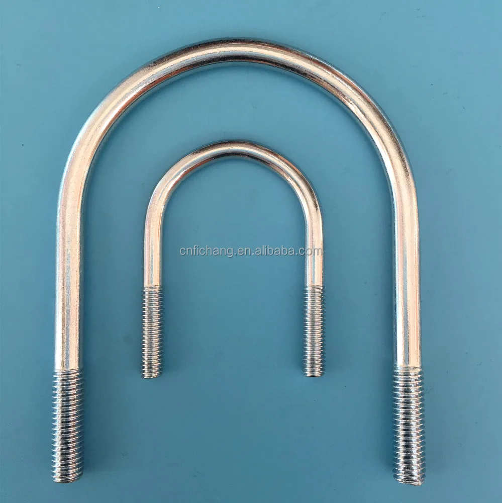 U-shape screw and bolts threaded bolt low price bolt and nut