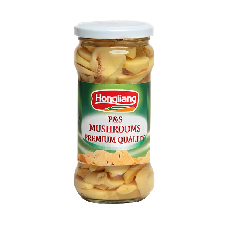 Canned straw mushroom unpeeled in half