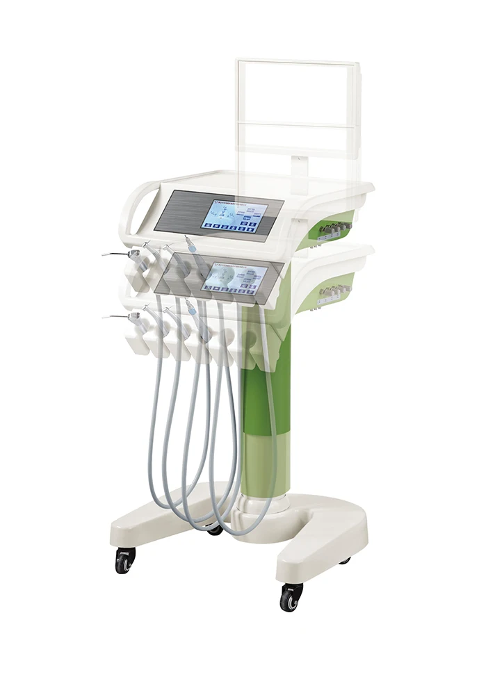 Economic dental chair unit/cheap dental chair/integral dental unit with CE mark foldable double bed