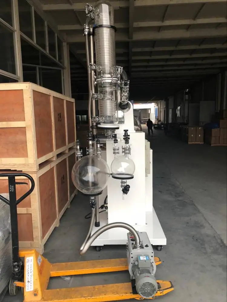 Large Vacuum Rotary Evaporator Fuel Oil 380v/60hz for Heating Bath 50L Price 100 Liter 0-120rpm/min 0.098mpa TOPTION CE ISO 100L