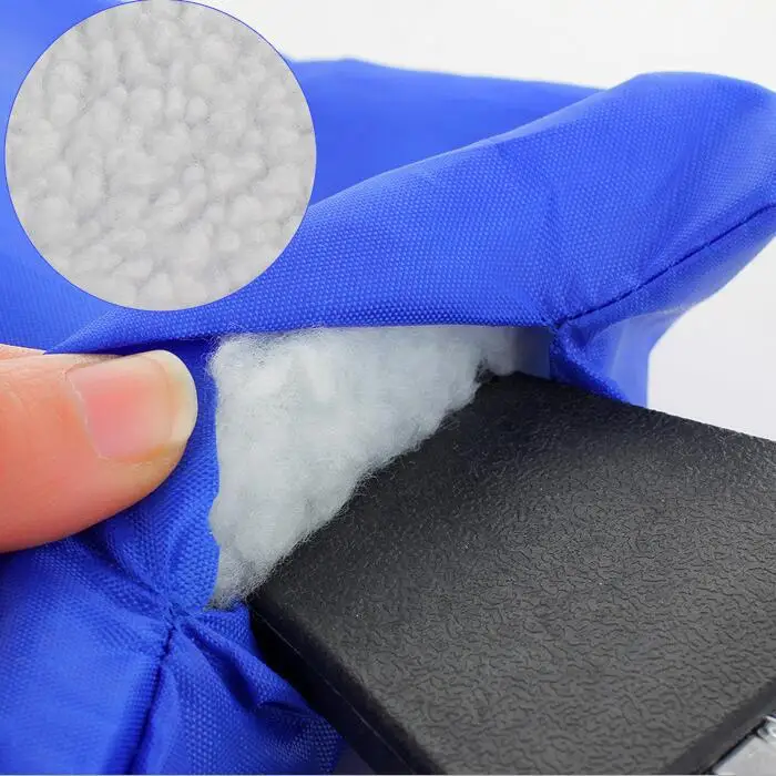 Fast Delivery Auto Window Ice Scraper Glove Waterproof Snow Scraper Mitt