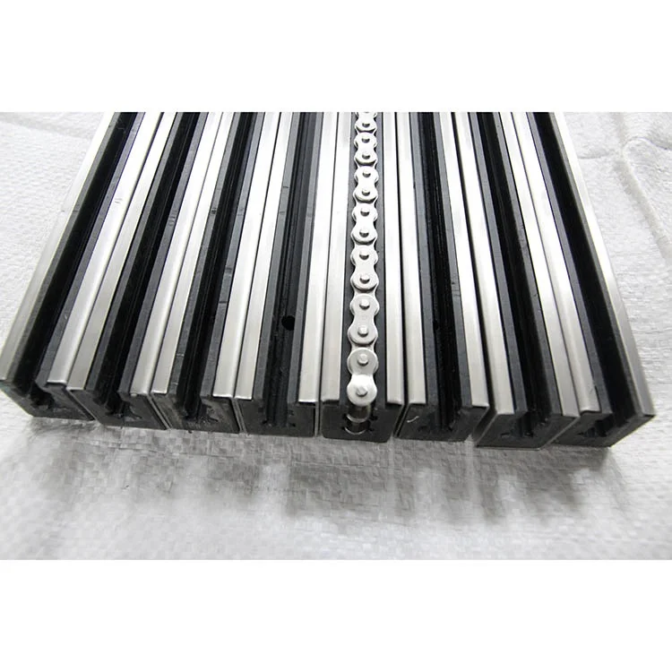 Uhmwpe Sliding Conveyor  Rails  Chain  Roller Plastic Slide Guide