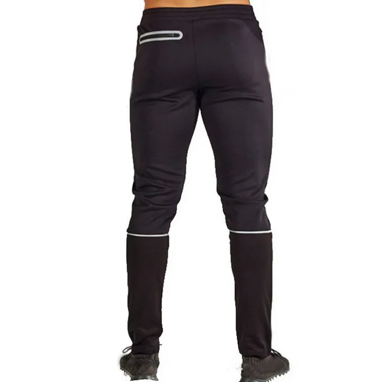 
Men sportswear Apparel reflective tape Elastic waistband Gym chino Wholesale Sweatpants premium jogger pants 