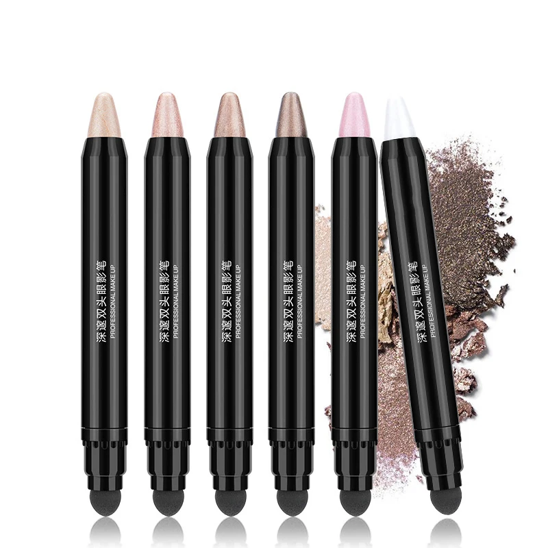 Private Label waterproof eye shadow makeup kit Shiny Pigment eyeshadow pen