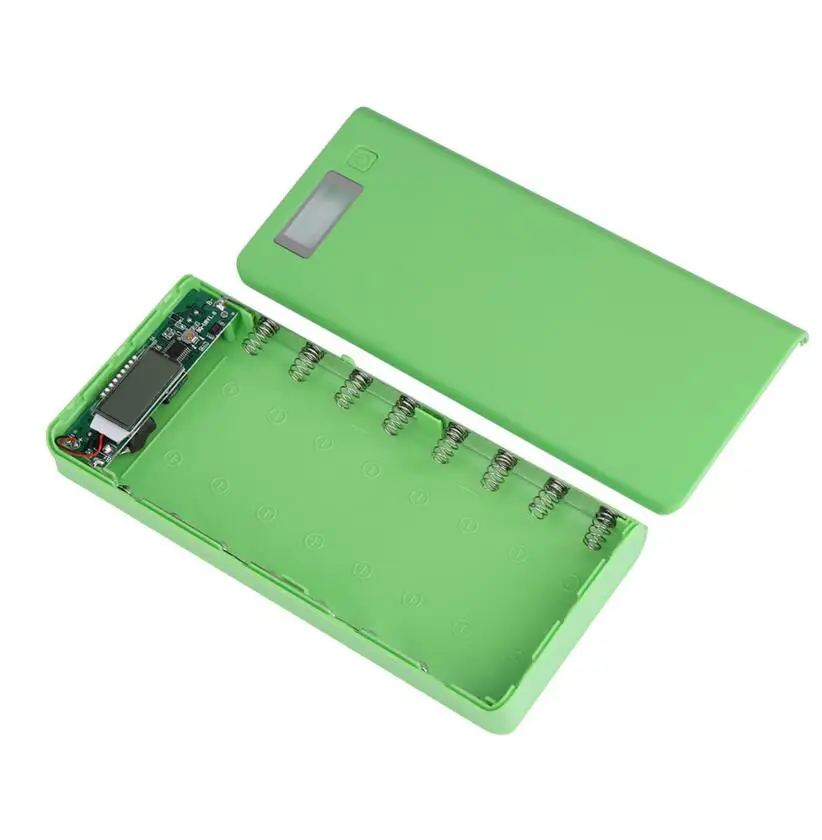  8x18650 универсальный внешний аккумулятор 5 в с двумя USB 18650 зарядное устройство для мобильного телефона чехол «сделай сам» iphone 7 Plus S6